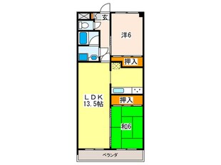 メゾン山嘉Ⅲの物件間取画像